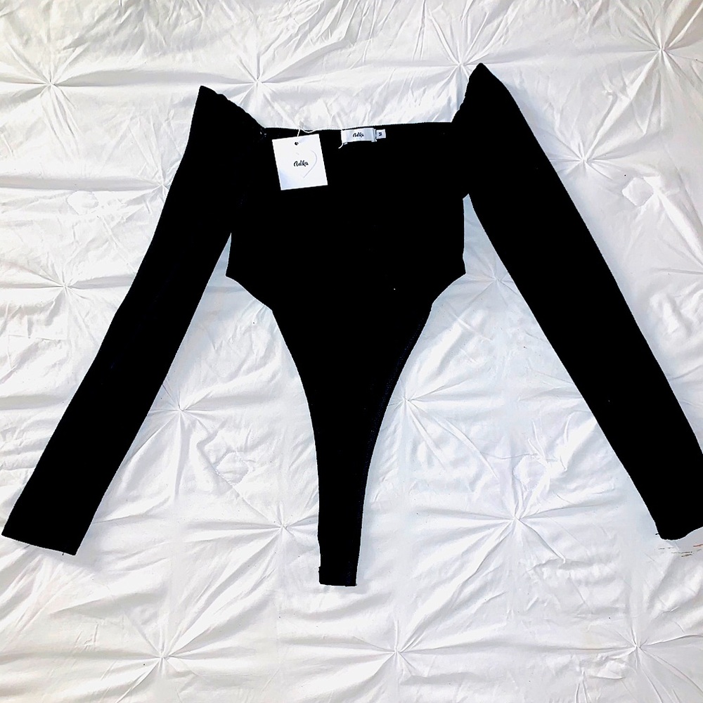 High Cut Long Sleeve Bodysuit
